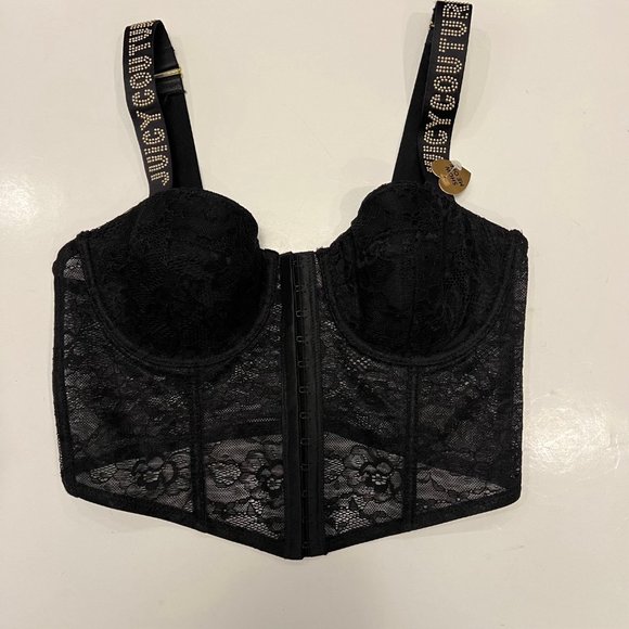 NEW Juicy Couture Sexy Lace Corset Bustier Top Lingerie Bra - Picture 9 of 13